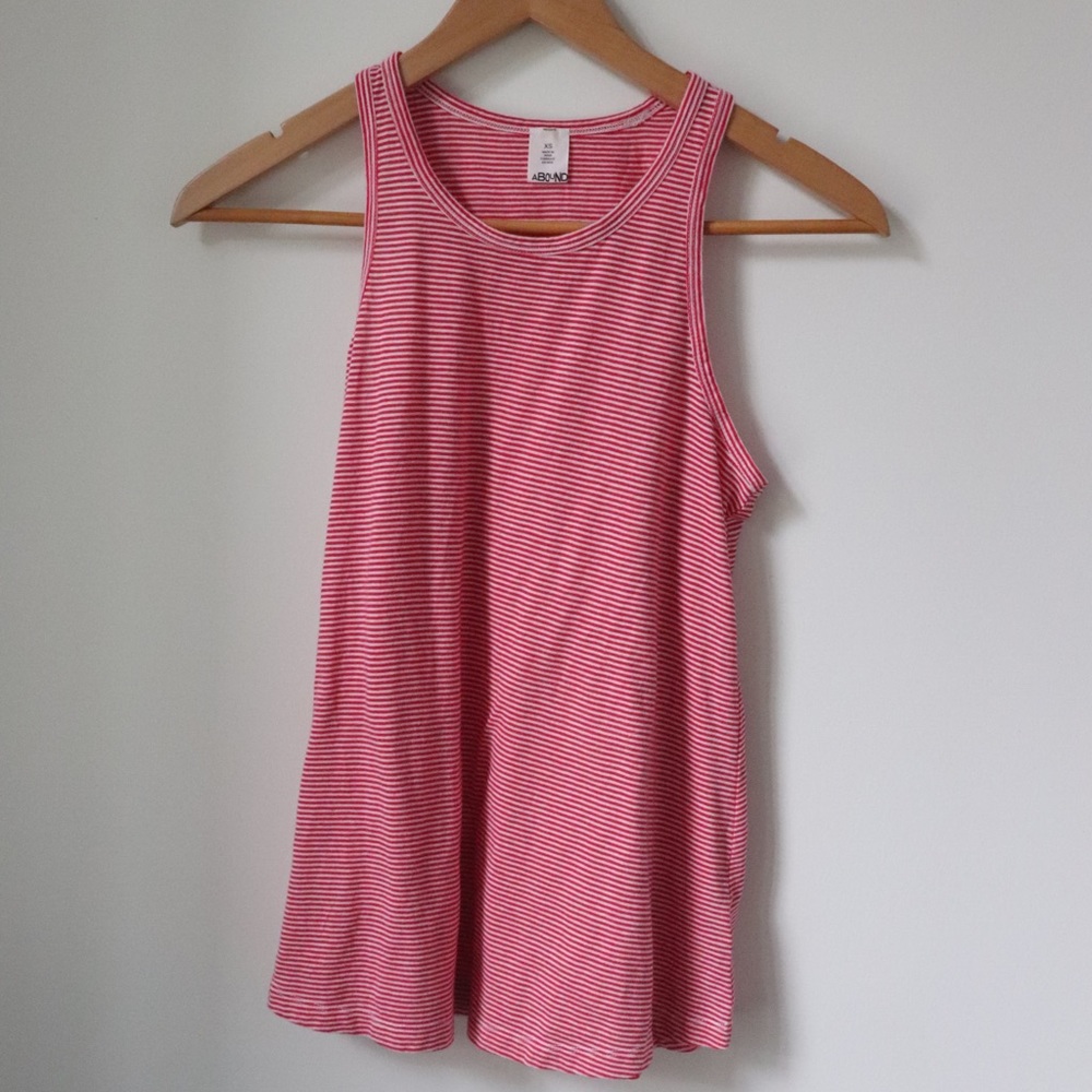 Red and White Stripped Tank